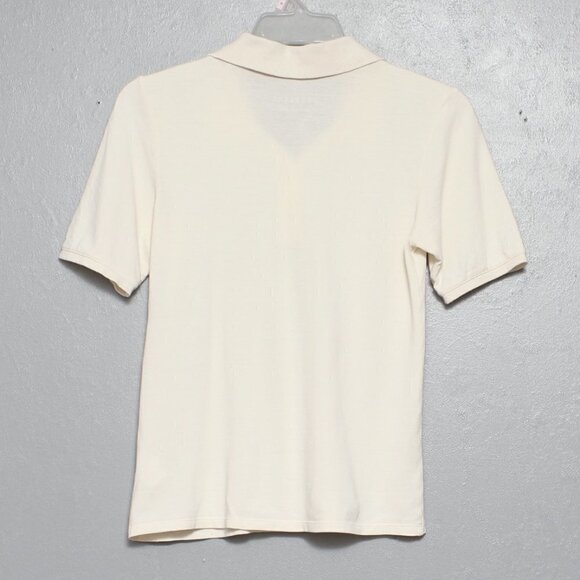 Everlane cream ivory polo organic cotton short sleeve tee - Picture 2 of 6